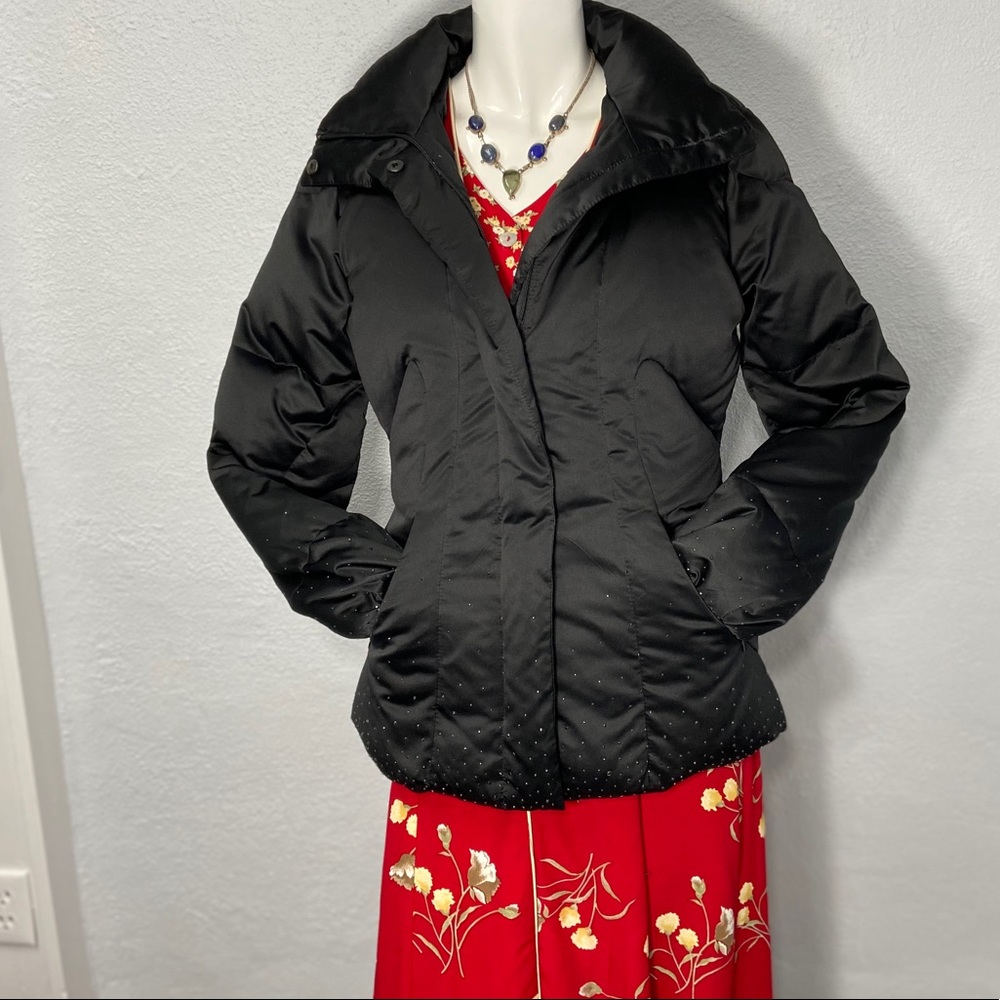 Black Calvin Klein Women’s Down Puffy Coat Parka